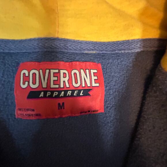 Arizona State Full Zip Hoodie by Cover One Apparel Men's Size M Gray Yellow - Picture 3 of 7